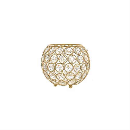 78949 CASTIÇAL DECORATIVO EM METAL E VIDRO C 12,00 L 12,00 A 11,00