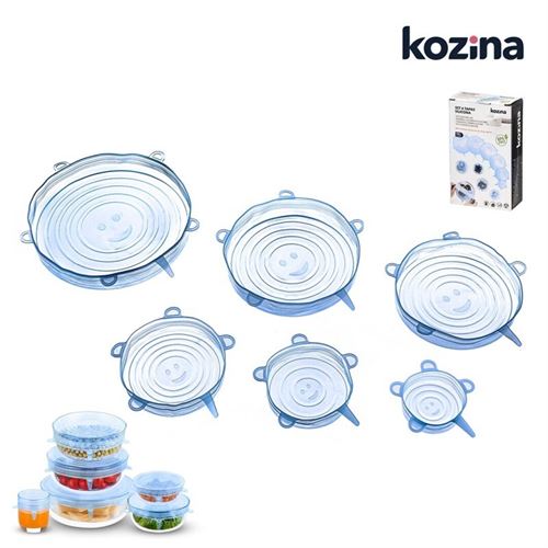 082484 SET 6 TAMPAS SILICONE