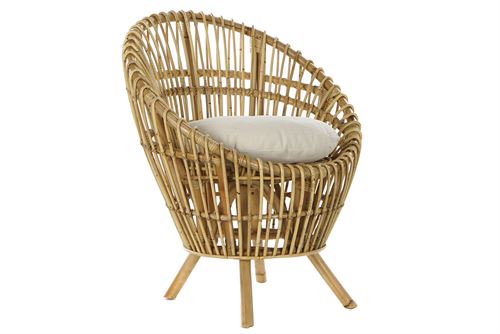 CADEIRAO RATTAN ALGOD O 74X67X85 NATURAL NATURAL