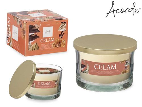 86470 VELA PERFUMADA GENGIBRE E NOZ MOIDA  -30H