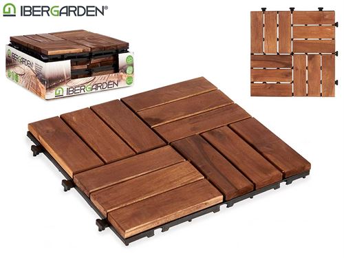 11118 PLACA DE COMPOSITE MADEIRA ACACIA 30 x 30 x 1,4 cm