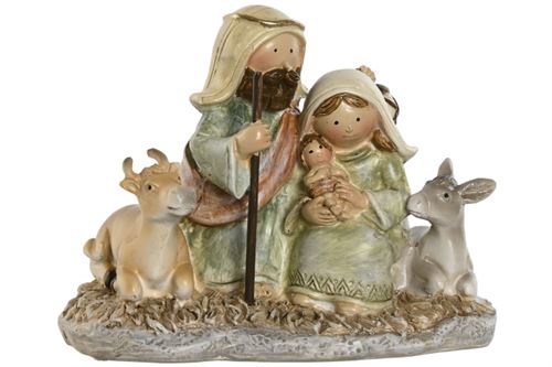 NV-214333 PRESEPIO RESINA 11,5X5,5X9 MULTICOR