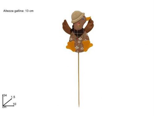 225876 PICK GALINHA COM FANTASIA 35CM