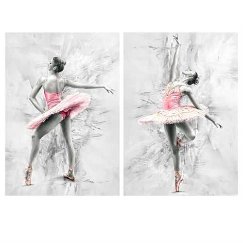 CU-194038 QUADRO LIENZO MDF 70X2,5X100 BALLET 2 SORT.