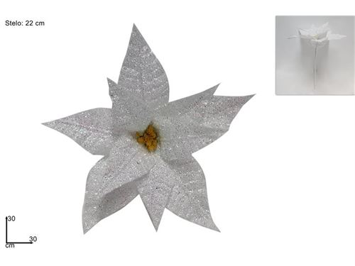282701 FLOR NATAL BRANCA 41CM