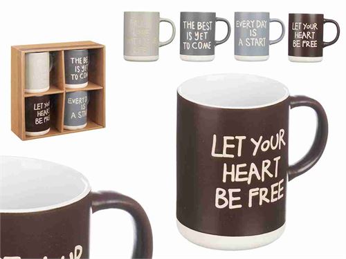 93311 CANECA CERAMICA PK4 370ML