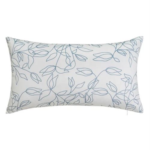 805767 ALMOFADA VELUDO IMPRESSO BELLS AZUL 50 X 30 CM