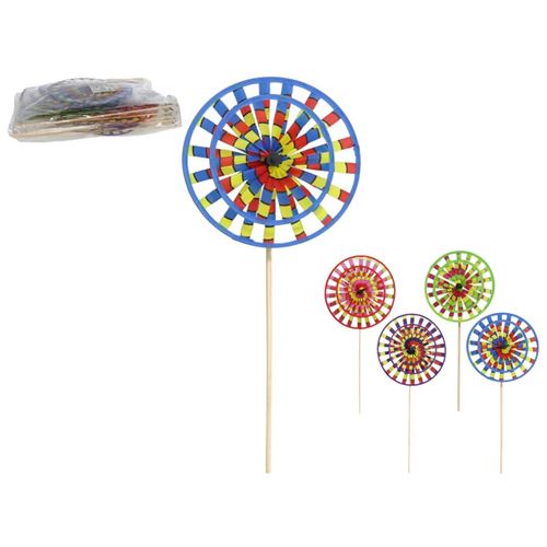 048703 MOINHO VENTO JARDIM ESPIRAL 60X34CM
