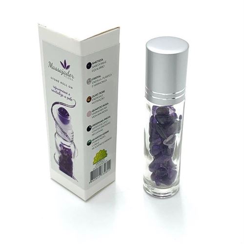 PR-73282 MASSAGEADOR ROLLER AMETISTA 8,5X2CM