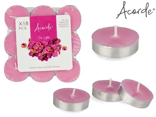 VELA TEA LIGHTS ORQUIDEA X18