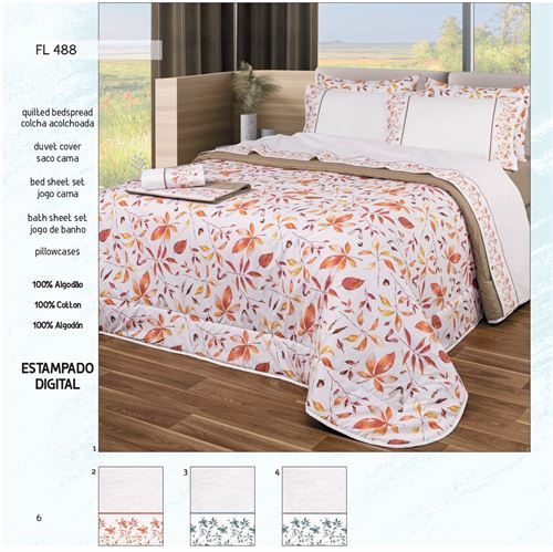 488 JOGO CAMA FLANELA 240X290CM C/LENÇOL AJUSTAVEL CORES VARIAS