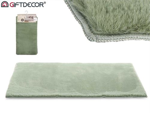 59480 TAPETE POLIESTER VERDE 60X90CM