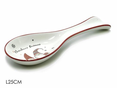 471542 COLHER CERAMICA NATAL GNOMO 25CM