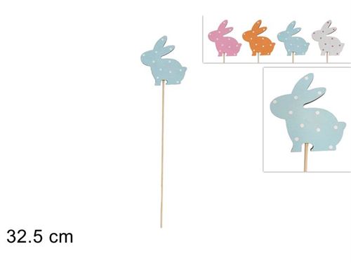 23473 PICK PASCOA COELHO 32,5CM 4CORES