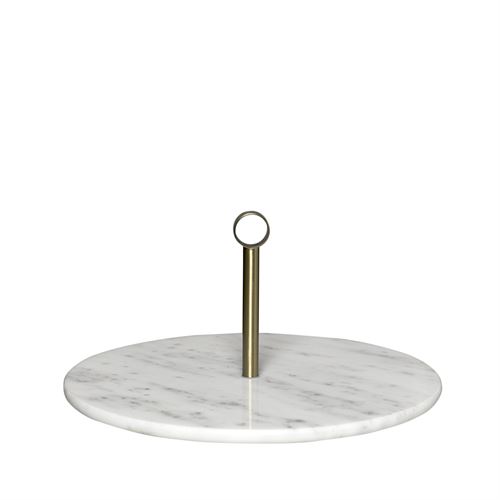 55386 PRATO MARMORE BRANCO COM PEGA 30CM