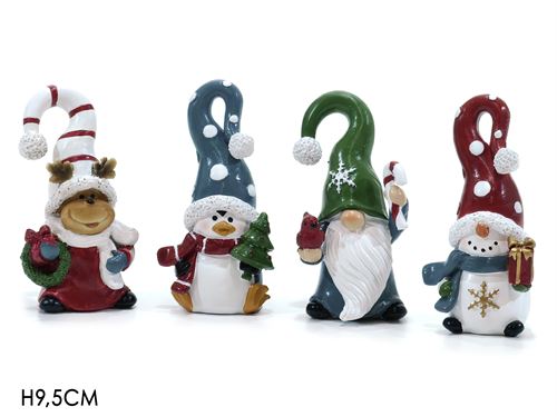 447154 BONECO POLIRESINA 9,5CM 4SORT