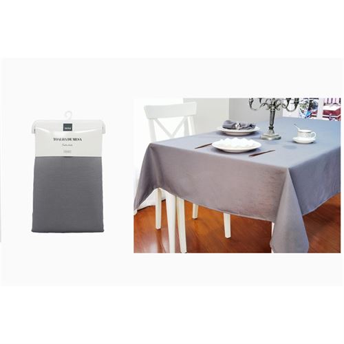 TOALHA MESA 0540054 CINZA 140x250cm