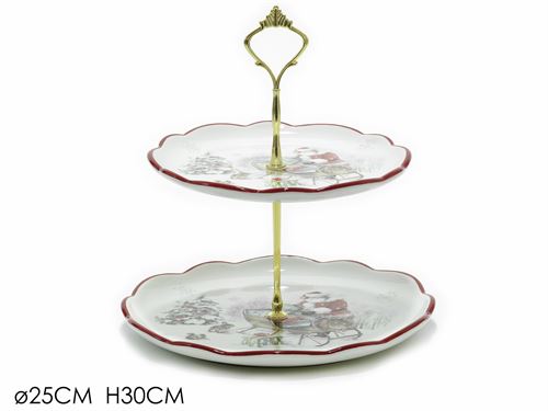 471540 FRUTEIRO CERAMICA 2 ANDARES NATAL 20X25X26CM