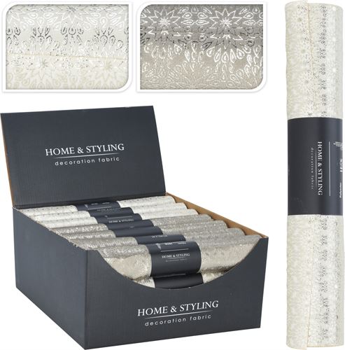 767614180 ROLO TECIDO DECORATIVO 28X150CM