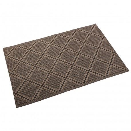 17370411 CARPETE CINZA COM LONSANGOS 180X120X1CM