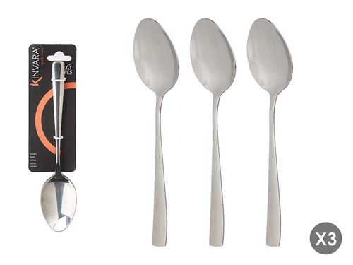 86906 COLHER METAL X3 PRATA