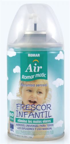 AMBIENTADOR SPRAY RECARGA FRESCURA INFANTIL 250ML