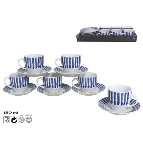 062402 CONJUNTO 6 TAÇA/PRATO 180ML