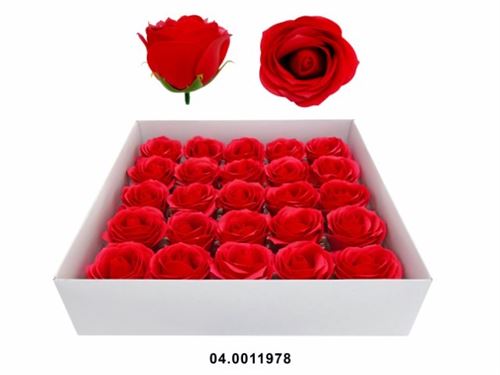 04.0011978 ROSAS SABÃO VERMELHAS (25UN)