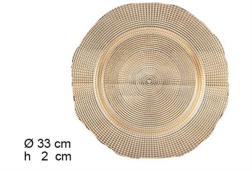 105856 PRATO MARCADOR OURO 33CM