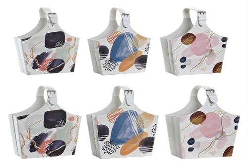 LD-190339 PORTA-REVISTAS SET 2 PU 40X18X41 ABSTRATO 3 MOD