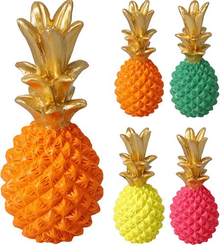 095250040 ANANAS POLIRESINA CORES 25CM
