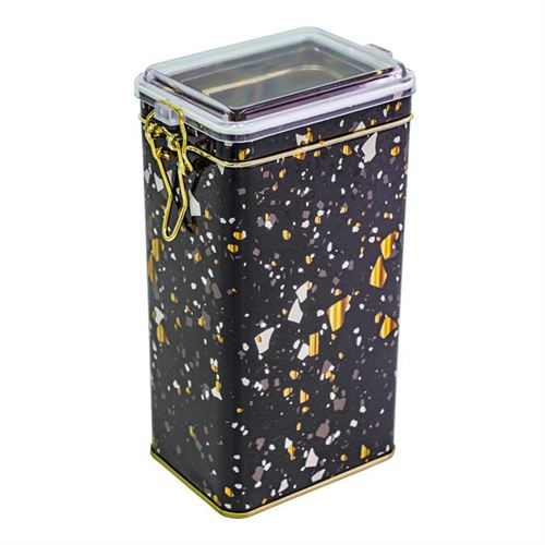 13325089 CAIXA METAL ANTRACITE TAMPA TRANSP. 7.5X10X19CM 1.5L