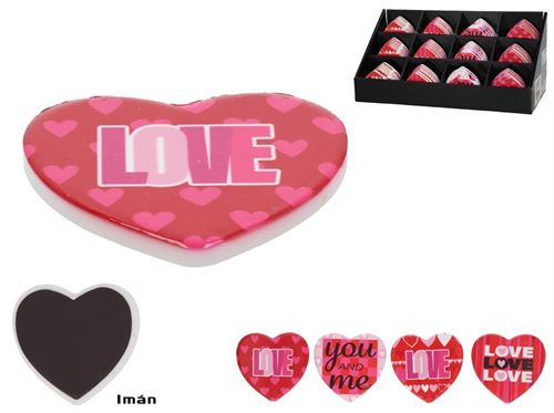 393681 ÍMÃN  AMOR EM EXP 4 SURT 6,5X6,5X0,5 CM