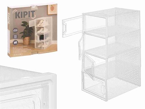 12796 ORGANIZADOR SAPATOS X4 PL 33X23X14