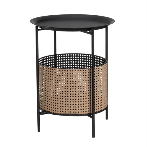 MESA METAL PRETO 40X40X51CM