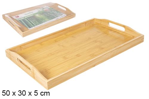 114220 - BANDEJA DE BAMBU 50x30x5cm