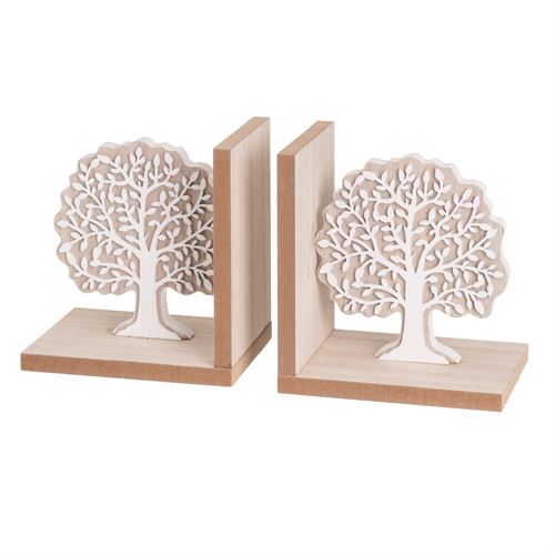 SERRA LIVROS MDF ARVORE VIDA 15X10X16CM