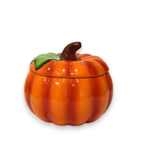 25027 TAÇAS DECORATIVAS COM TAMPA ABÓBORA