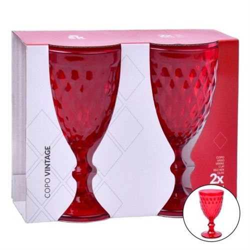 424923 COPO PE VERM VINTAGE 2UN 310ML 424-2492