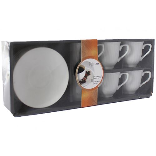 23251 CONJ.6 CHÁVENAS CAFÉ CERAMICA  W060