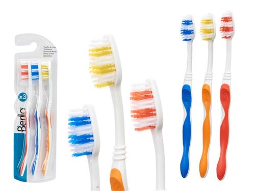 31863 ESCOVA DENTES SET 3PÇS  7X1,5 x 24,5 cm.