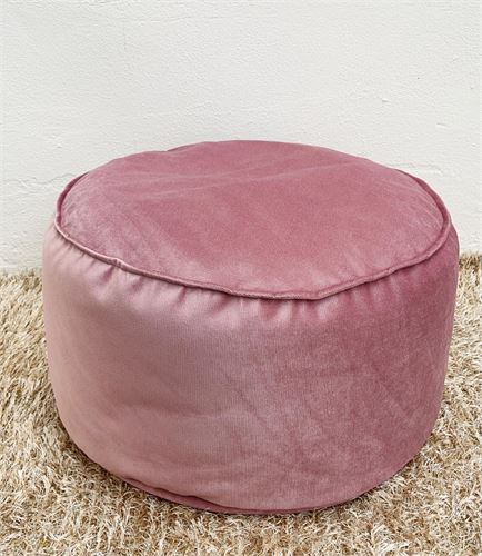 PUFF ROUNDY 60X40 VILLAR ROSA