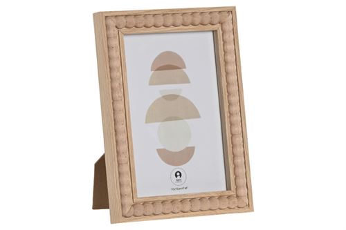 MF-214765 MOLDURA 10X15 MDF VIDRO 13X1,8X18 BOLINHAS NATURAL