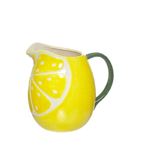 JARRA CERAMICA LIMÃO AMARELO 18,5X14X19CM