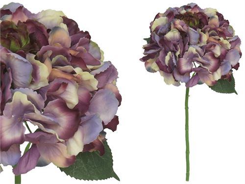 43501 HASTE HORTENCIA LILAS 42CM C/TOQUE REAL