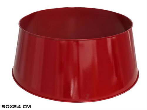 53209 BASE ARVORE MTL VERMELHA 50X24CM