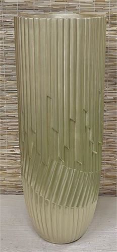 107031274 VASO DE RESINA CHAMPANHE 34X34X75CM