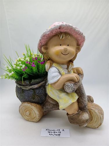 69905 MENINO JARDIM VASO