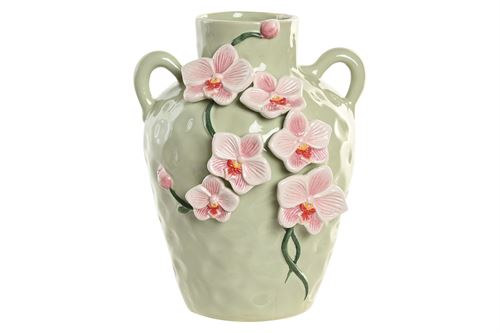 JR-222313 JARRA CERÁMICA 21X21X27 ORIENTAL ROSA