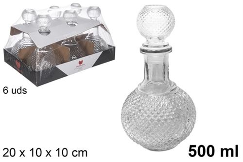 100509 GARRAFA VIDRO PARA LICOR MAYTE 500ML